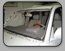 Poor Workmanship on a Lexis SUV replacement windshield installation