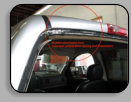 Poor workmanship on a Chevrolet pick up rear Back window glass installation