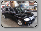 A Chevrolet HHR that had improper auto body work topped off with a not so good quarter glass installation.
