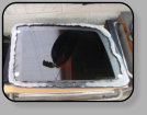 A Chevrolet HHR that had improper auto body work topped off with a not so good quarter glass installation.