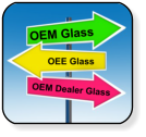 You have 3 options when choosing a new replacment windshield, door, quarter or rear window back glass for your car, truck or SUV