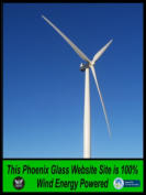 Our Phoenix Glass web site is powered with 100% wind energy