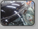 A Mini Cooper prior replacement windshield installation that was hacked from A to Z.